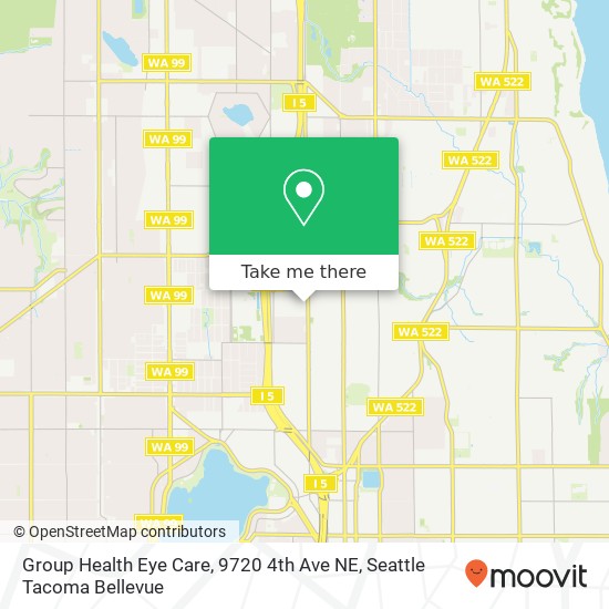 Mapa de Group Health Eye Care, 9720 4th Ave NE