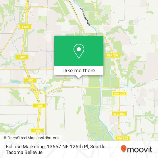 Eclipse Marketing, 13657 NE 126th Pl map