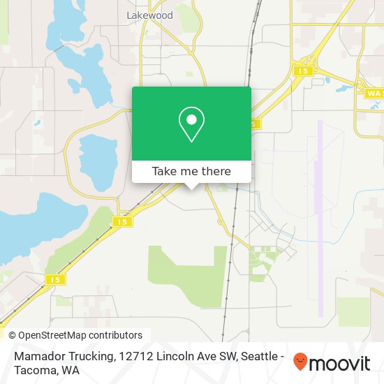 Mapa de Mamador Trucking, 12712 Lincoln Ave SW