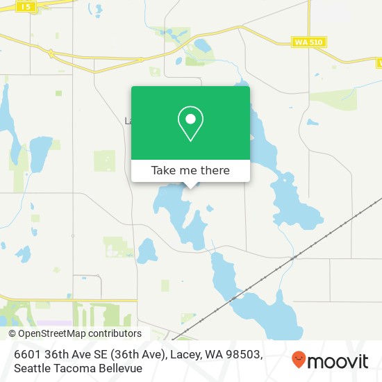 Mapa de 6601 36th Ave SE (36th Ave), Lacey, WA 98503