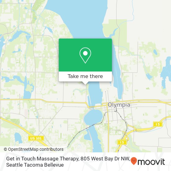 Get in Touch Massage Therapy, 805 West Bay Dr NW map