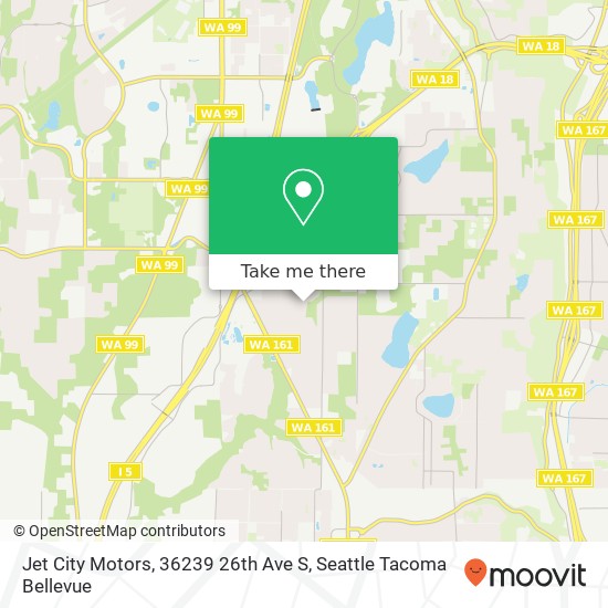 Mapa de Jet City Motors, 36239 26th Ave S