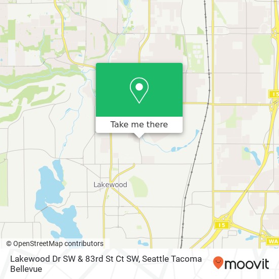 Lakewood Dr SW & 83rd St Ct SW map