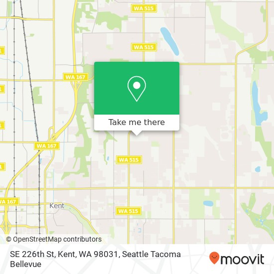 Mapa de SE 226th St, Kent, WA 98031