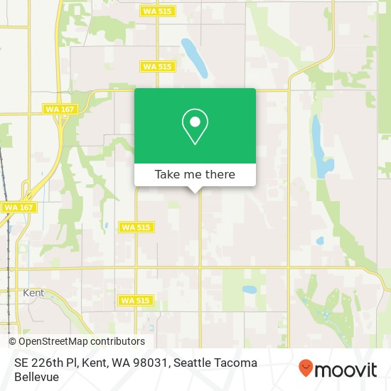 Mapa de SE 226th Pl, Kent, WA 98031