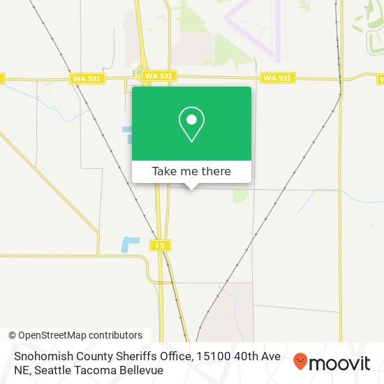 Mapa de Snohomish County Sheriffs Office, 15100 40th Ave NE