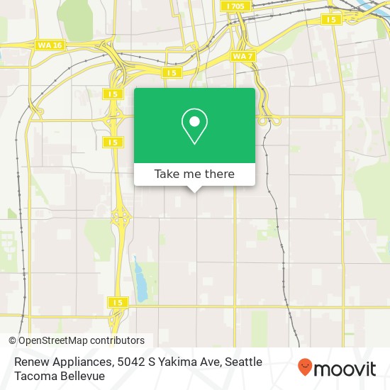 Renew Appliances, 5042 S Yakima Ave map