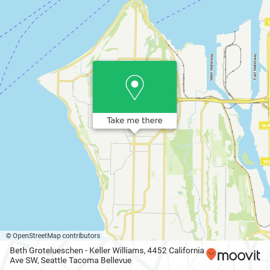 Beth Grotelueschen - Keller Williams, 4452 California Ave SW map