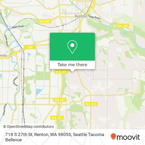 Mapa de 718 S 27th St, Renton, WA 98055