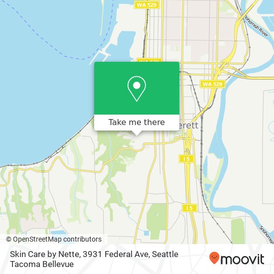 Mapa de Skin Care by Nette, 3931 Federal Ave