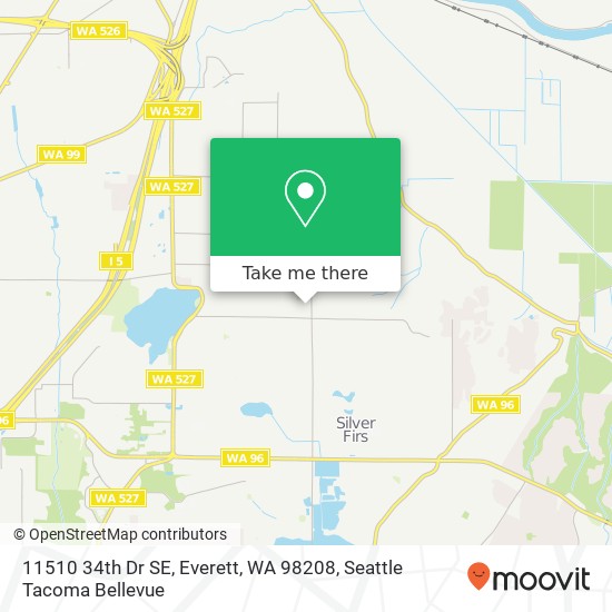 Mapa de 11510 34th Dr SE, Everett, WA 98208