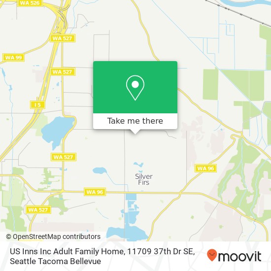 US Inns Inc Adult Family Home, 11709 37th Dr SE map