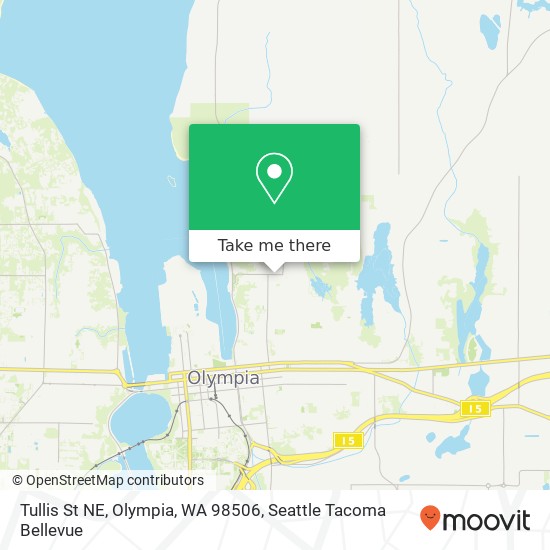 Mapa de Tullis St NE, Olympia, WA 98506