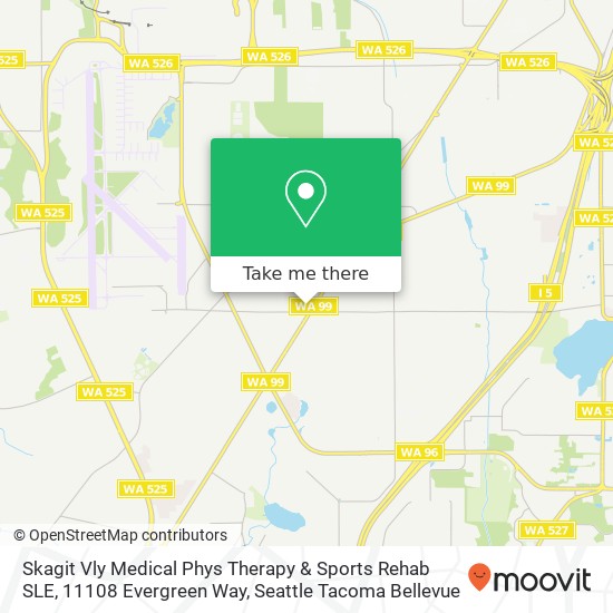 Mapa de Skagit Vly Medical Phys Therapy & Sports Rehab SLE, 11108 Evergreen Way