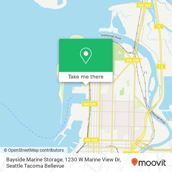 Mapa de Bayside Marine Storage, 1230 W Marine View Dr