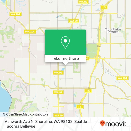 Ashworth Ave N, Shoreline, WA 98133 map