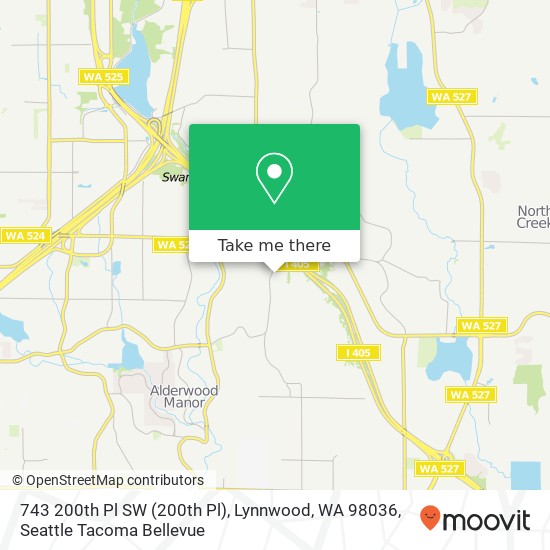 743 200th Pl SW (200th Pl), Lynnwood, WA 98036 map