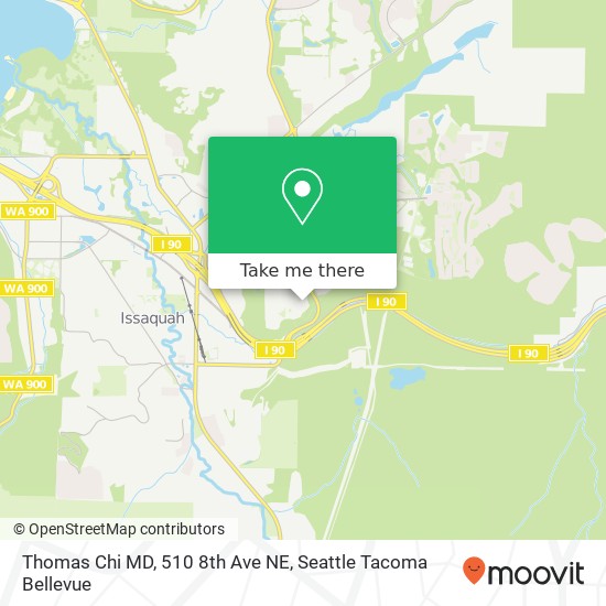 Mapa de Thomas Chi MD, 510 8th Ave NE