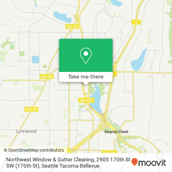 Mapa de Northwest Window & Gutter Cleaning, 2905 170th St SW