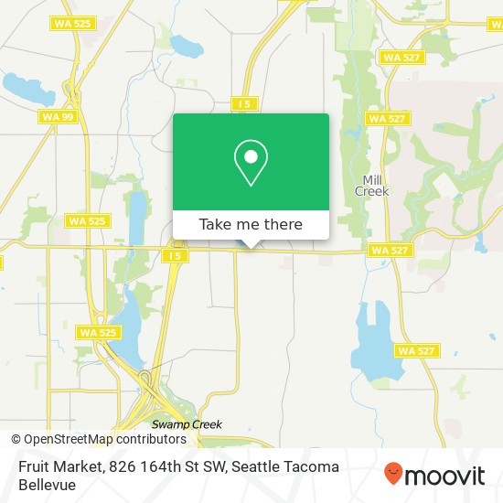 Mapa de Fruit Market, 826 164th St SW