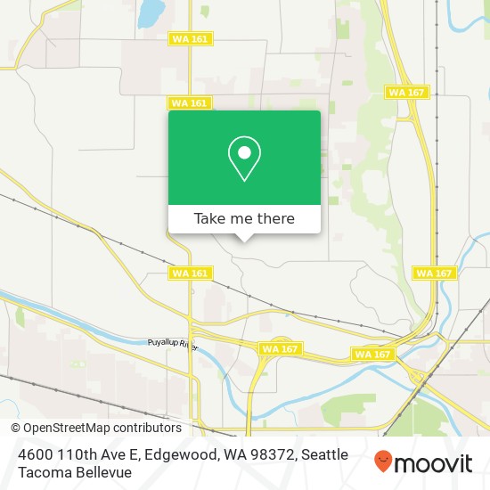 Mapa de 4600 110th Ave E, Edgewood, WA 98372