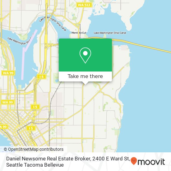 Mapa de Daniel Newsome Real Estate Broker, 2400 E Ward St