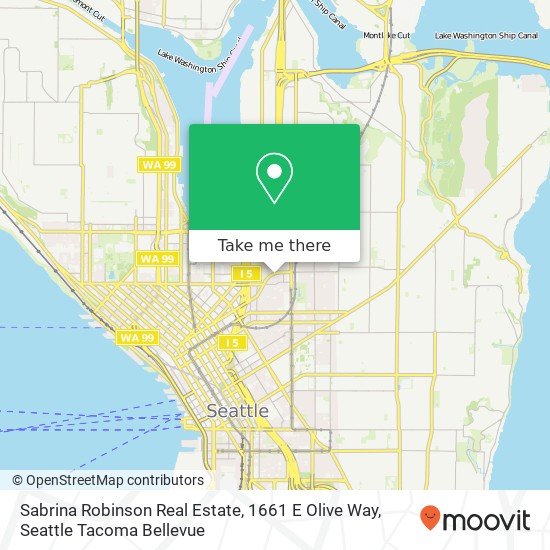 Sabrina Robinson Real Estate, 1661 E Olive Way map