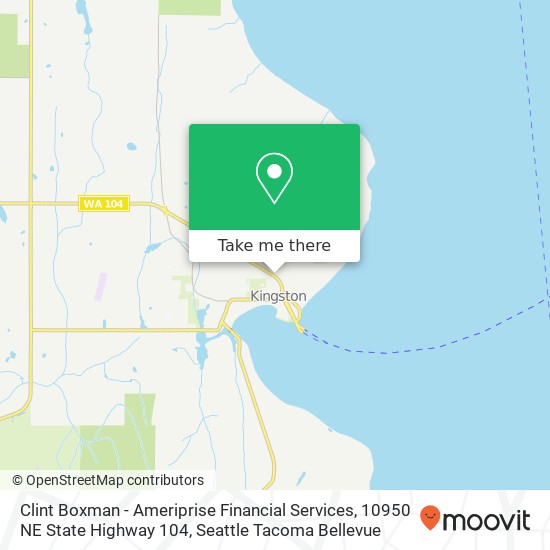 Mapa de Clint Boxman - Ameriprise Financial Services, 10950 NE State Highway 104