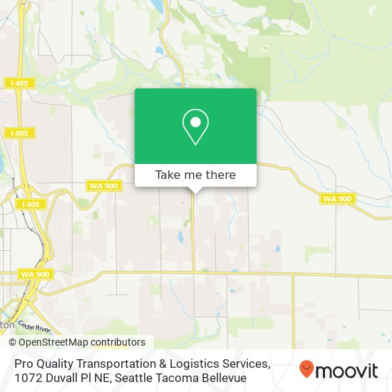 Mapa de Pro Quality Transportation & Logistics Services, 1072 Duvall Pl NE