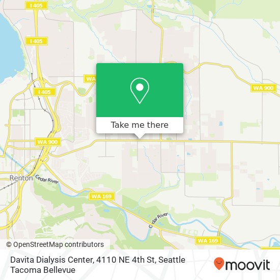 Mapa de Davita Dialysis Center, 4110 NE 4th St