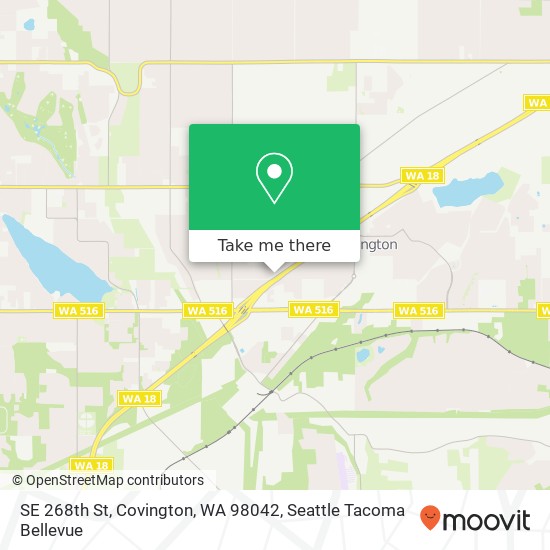 Mapa de SE 268th St, Covington, WA 98042