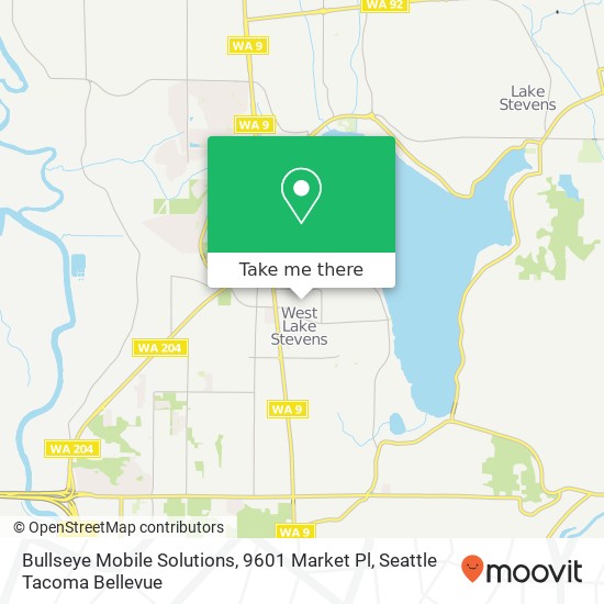 Bullseye Mobile Solutions, 9601 Market Pl map