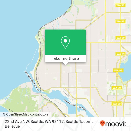 22nd Ave NW, Seattle, WA 98117 map