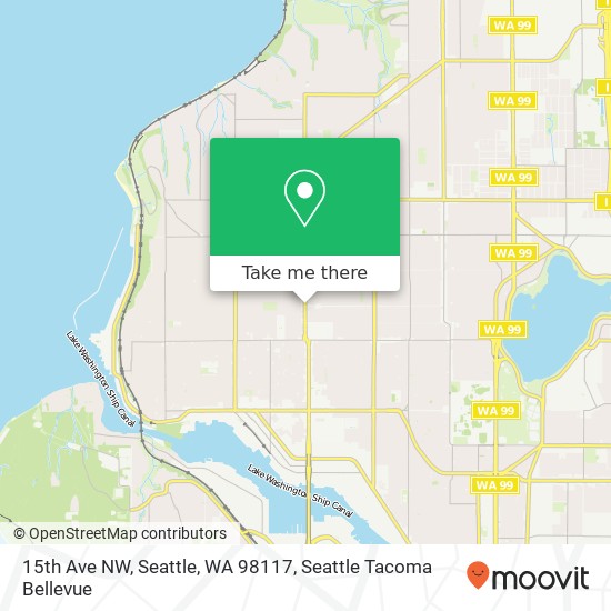 15th Ave NW, Seattle, WA 98117 map