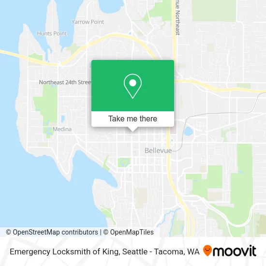 Emergency Locksmith of King map