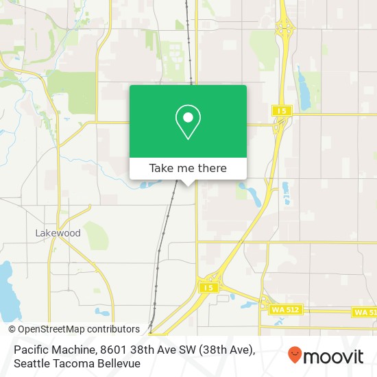 Mapa de Pacific Machine, 8601 38th Ave SW