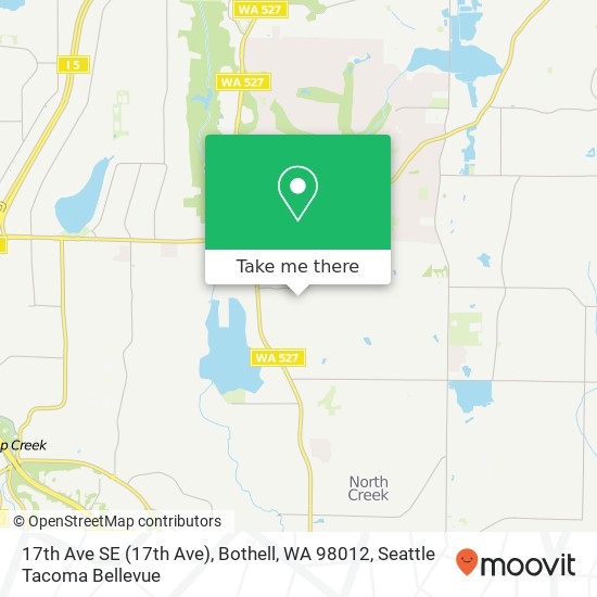 Mapa de 17th Ave SE (17th Ave), Bothell, WA 98012