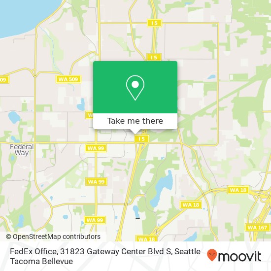 Mapa de FedEx Office, 31823 Gateway Center Blvd S