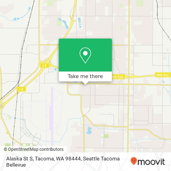 Mapa de Alaska St S, Tacoma, WA 98444