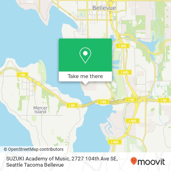 Mapa de SUZUKI Academy of Music, 2727 104th Ave SE