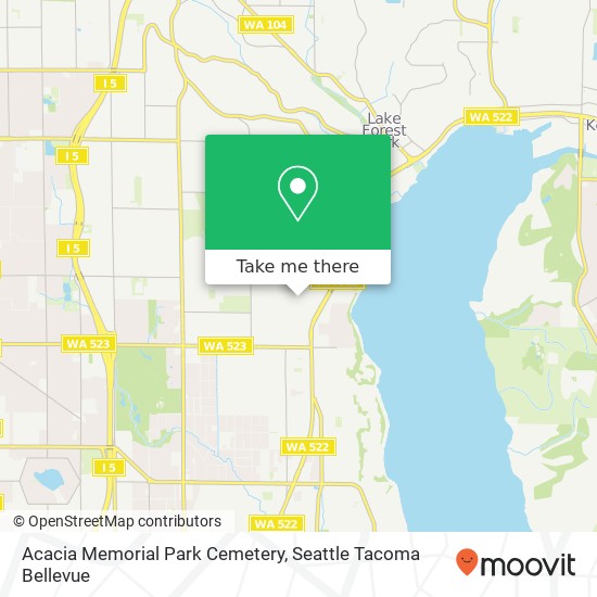 Mapa de Acacia Memorial Park Cemetery