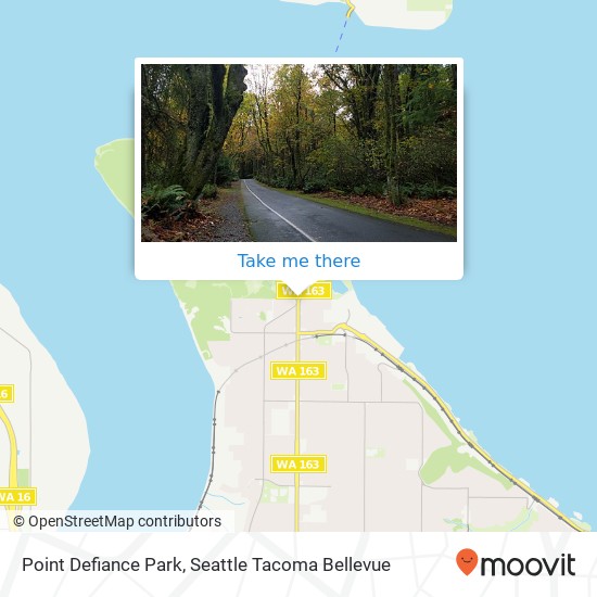 Mapa de Point Defiance Park, 5400 N Pearl St