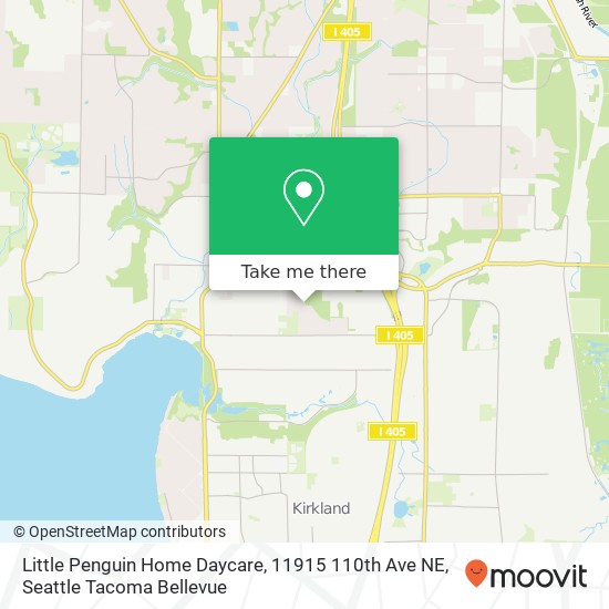 Mapa de Little Penguin Home Daycare, 11915 110th Ave NE