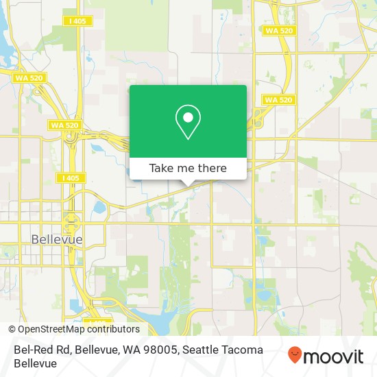 Mapa de Bel-Red Rd, Bellevue, WA 98005