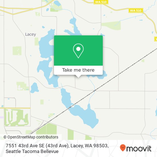 Mapa de 7551 43rd Ave SE (43rd Ave), Lacey, WA 98503