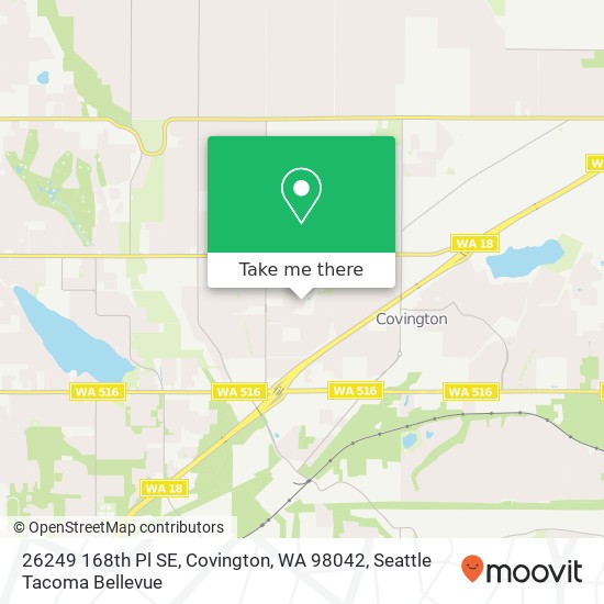 Mapa de 26249 168th Pl SE, Covington, WA 98042