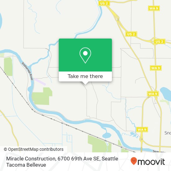 Mapa de Miracle Construction, 6700 69th Ave SE