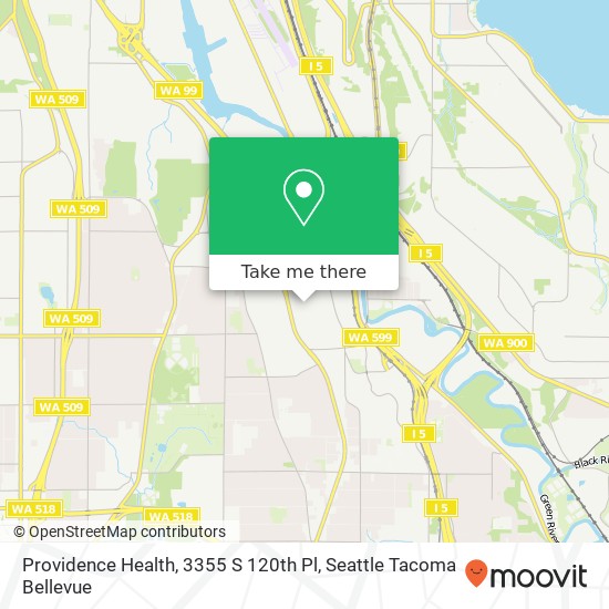 Mapa de Providence Health, 3355 S 120th Pl