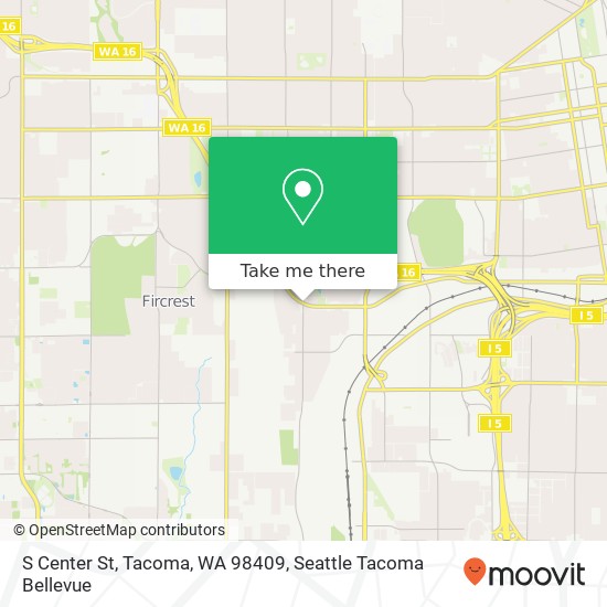 S Center St, Tacoma, WA 98409 map