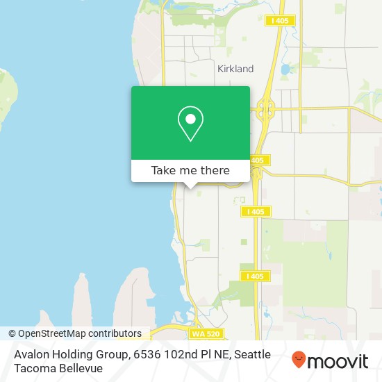 Mapa de Avalon Holding Group, 6536 102nd Pl NE